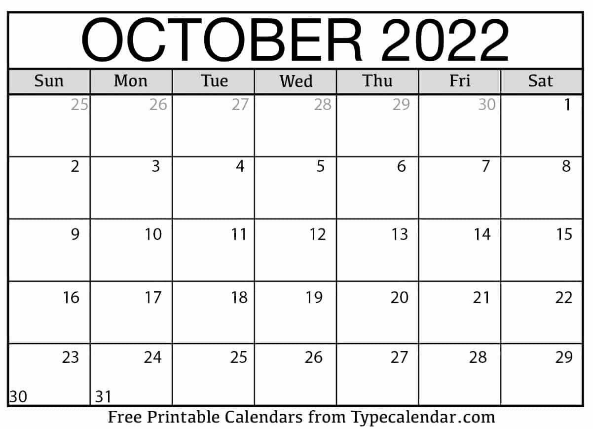 Avatar: Calendar of October 2022