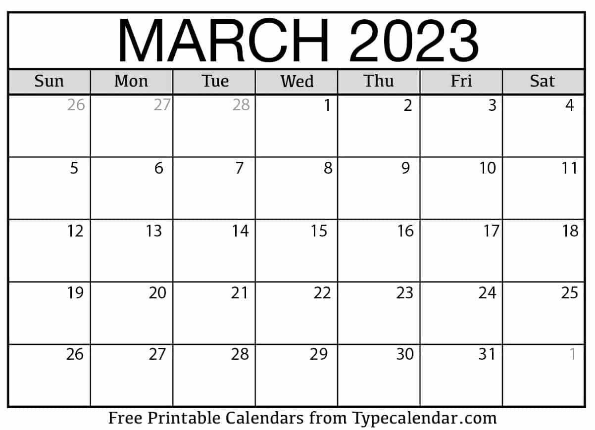 Avatar: Calendar March 2023