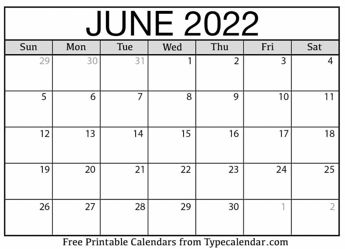 Avatar: Printable June Calendar