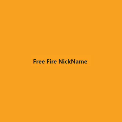 Avatar: Free Fire Nickname