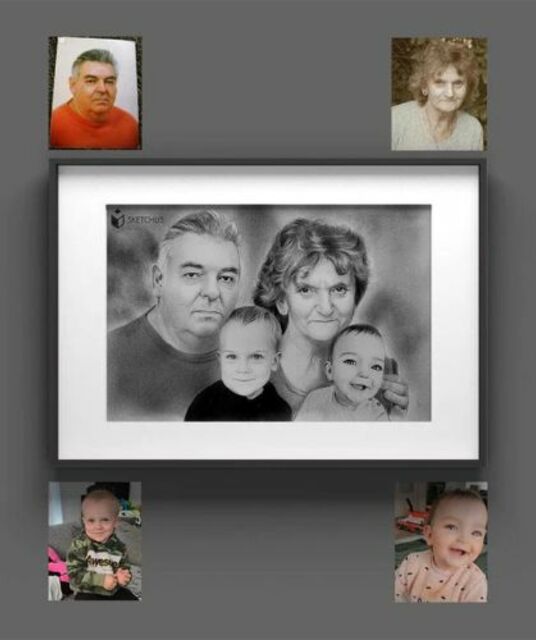 avatar Familienportrait Zeichnen Lassen