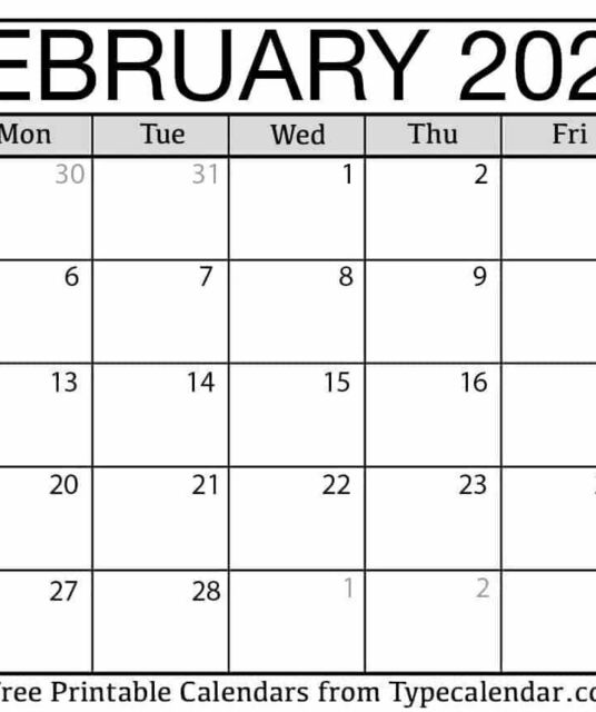 avatar February 2023 Calendars